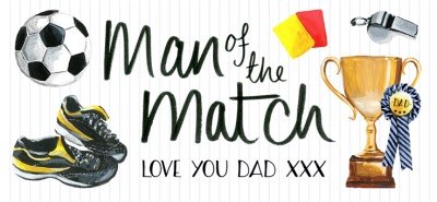 Father's Day Man of the Match Personalised Mug