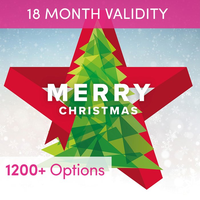 Merry Christmas Gift Experience Voucher Moonpig