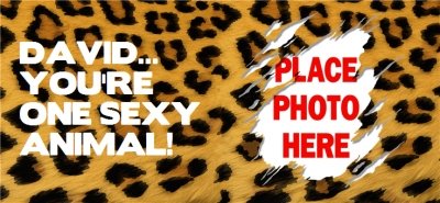 Sexy Leopard Print Photo Upload Mug