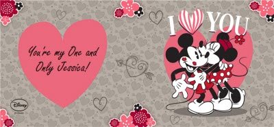 Valentine's Day Disney Minnie and Mickey Mouse Personalised Mug