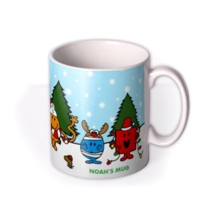Mr Men Christmas Personalised Mug