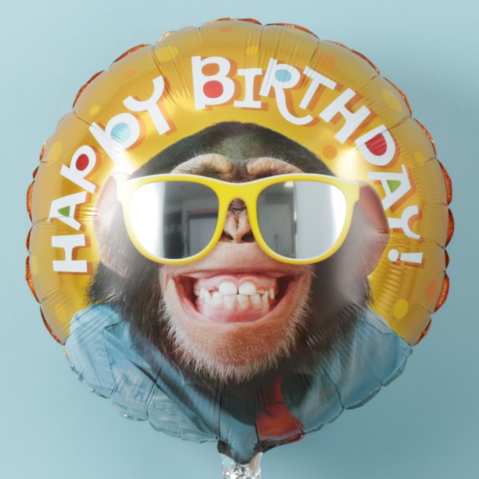 Happy Birthday Monkey Balloon
