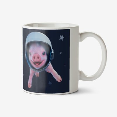 Moonpig Exclusive Moonpigs Space Pig Out Of This World Mug Ceramic Mug