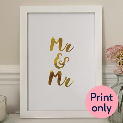 Lily Rose Co. 'Mr & Mr' Foil Print
