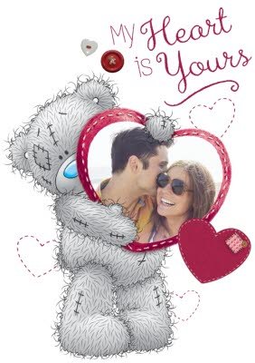 Valentine's Day Tatty Teddy My Heart is Yours Photo Upload T-Shirt