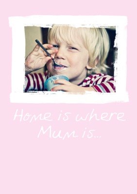 Mother's Day Home Is Where Mum Is Photo Upload T-Shirt