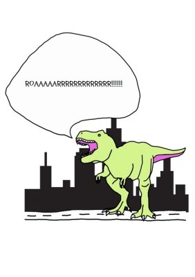 Dinosaur Roar Personalised T-shirt