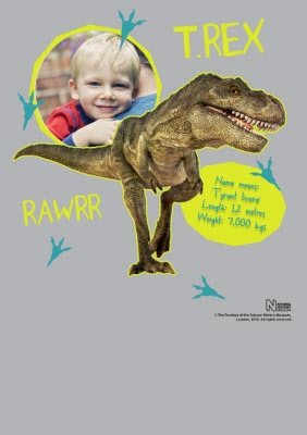 Dinosaur T-Rex Photo Upload T-shirt