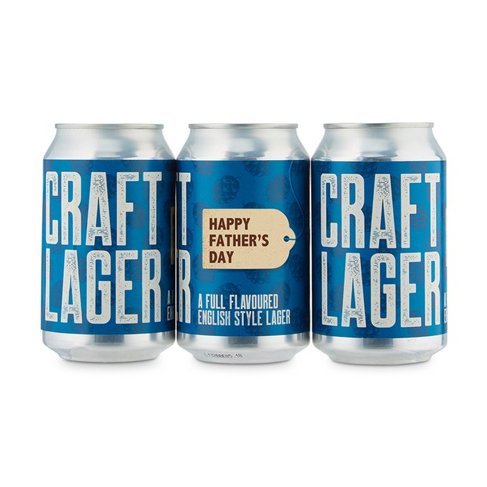 Exclusive Father's Day Hogs Back Brewery Craft Lager Cans - NEW 