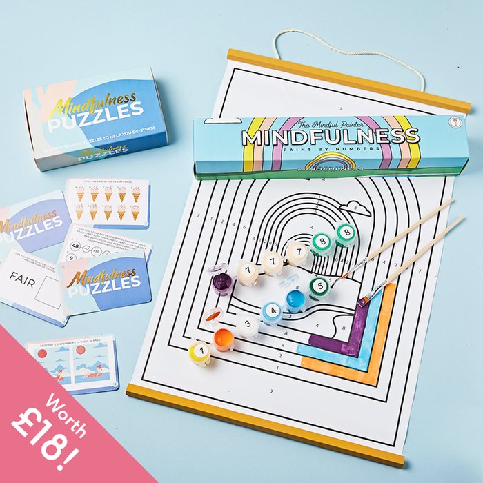 The Mindful Paint By Numbers & Puzzle Cards