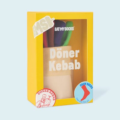 Kebab Striped Adult Novelty Socks