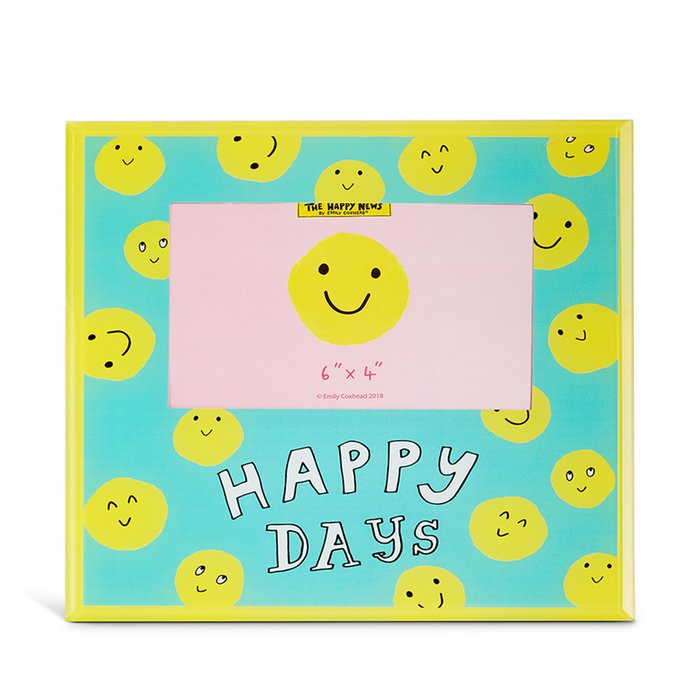 Happy News Smiley Face Frame
