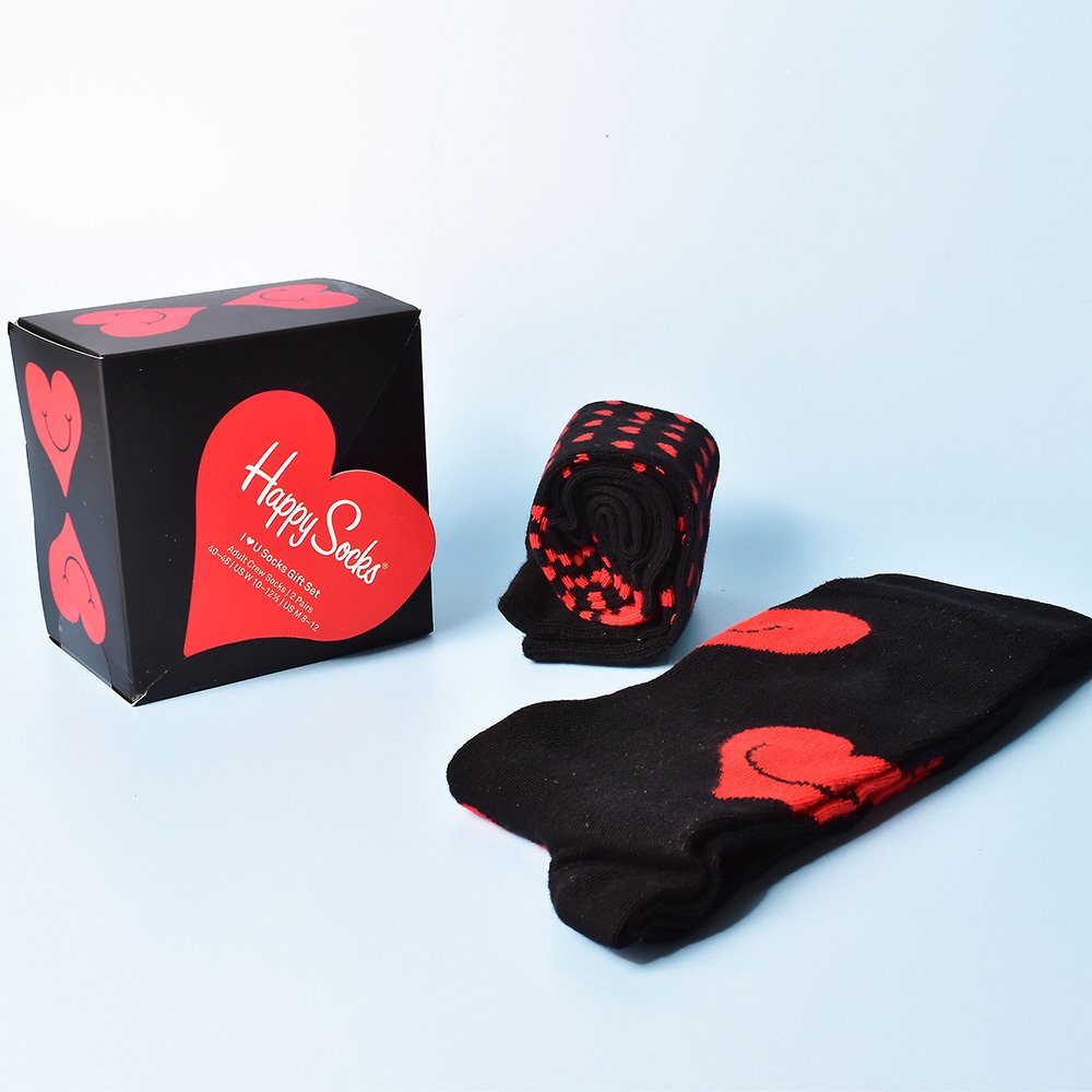 Happy Socks I Heart You 2Pk Socks Gift Set (3-7)