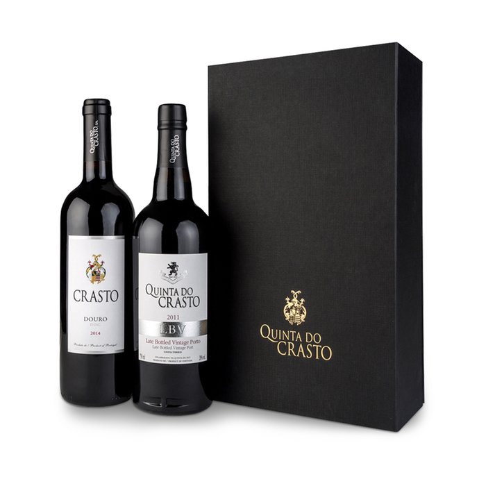 Crasto Douro Doc Premium Red Wine 75cl & Port 75cl Gift Box
