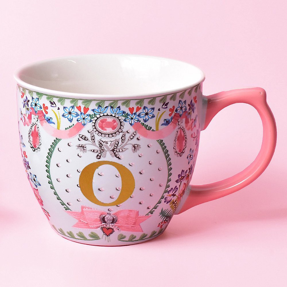 Cath Kidston 'o' Initial Posey Mug