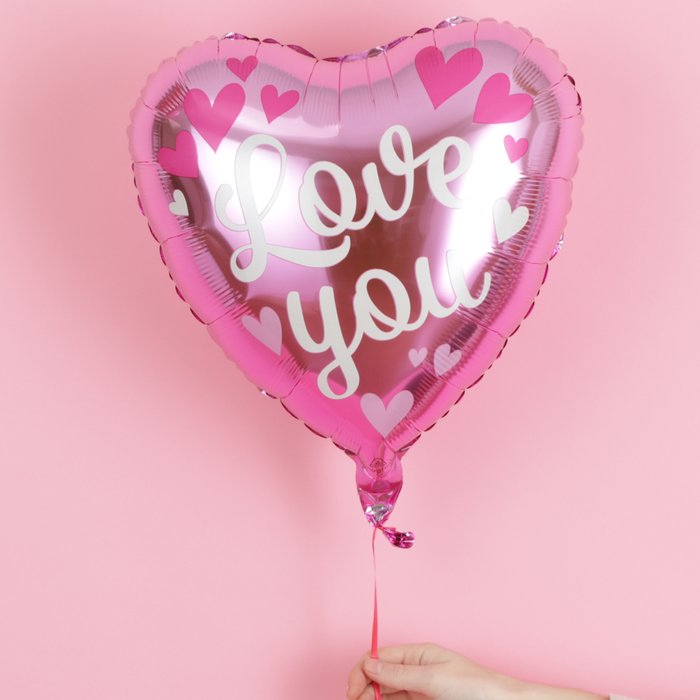 Ombre Love You Heart Balloon