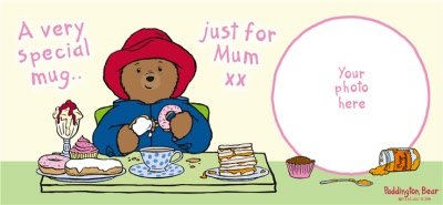 Mother's Day Paddington Bear Teatime Photo Upload Mug