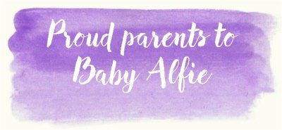 New Baby Proud Parents Purple Personalised Mug