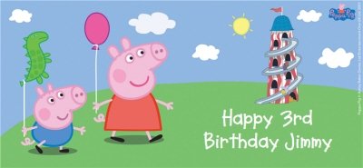 Peppa Pig Birthday Balloons Personalised Mug
