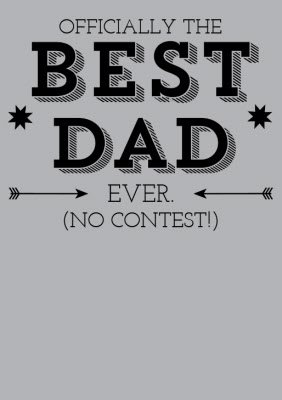 Father's Day Best Dad Ever Personalised T-shirt