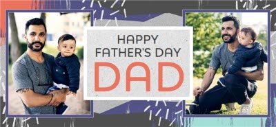 Abstract Background Happy Father's Day Photo Mug