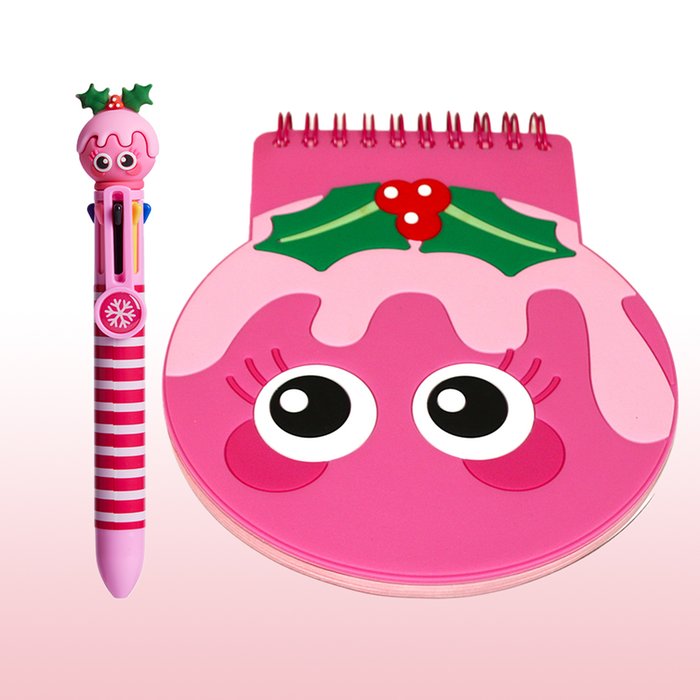 Christmas Pud Jotter & Pens Bundle 