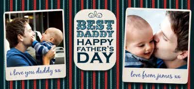 Father's Day Best Daddy 2 Photo Upload Mug