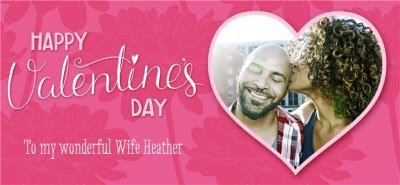 Valentine's Day Hearts & Flowers Photo Upload Mug