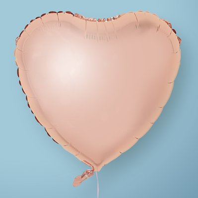 Rose Gold Heart Balloon