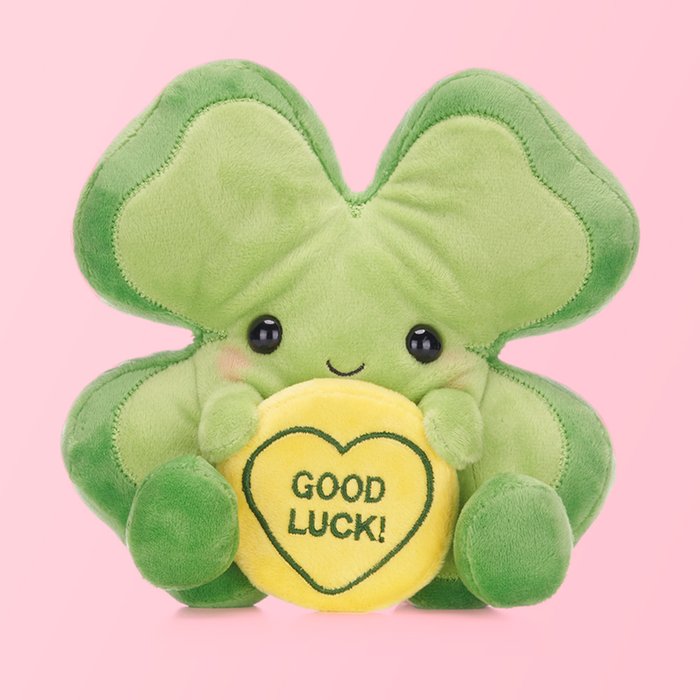 Swizzels Love Hearts Good Luck Clover Soft Toy