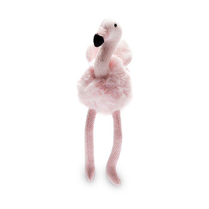 Knitted Flamingo Rattle 27cm