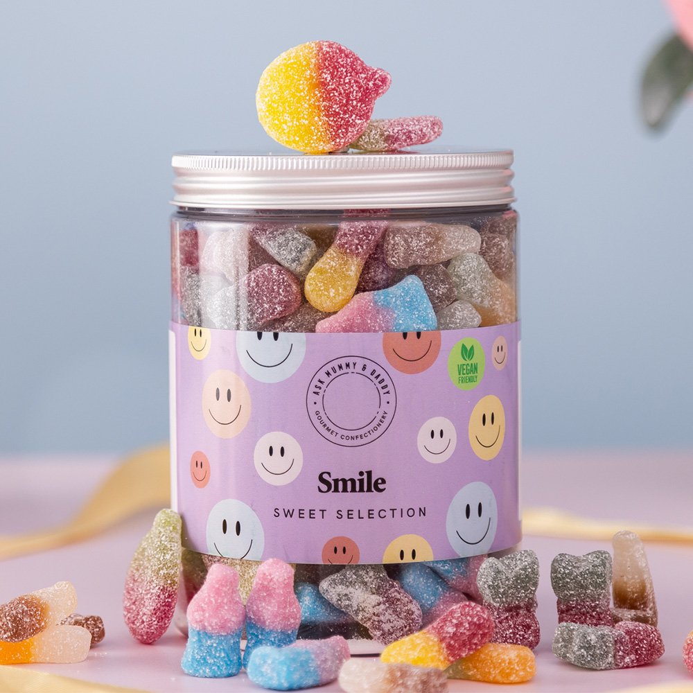 Ask Mummy & Daddy Smile Sweet Selection Tub 850G Sweets