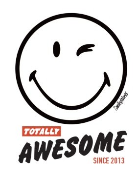 Totally Awesome Smiley Face Personalised T-Shirt