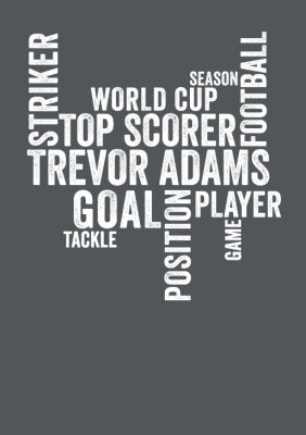 Football Word Collage Personalised T-shirt