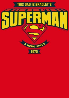 Father's Day Dad Superman Personalised T-shirt