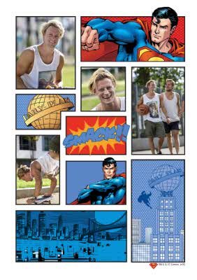 Superman Retro Comic Photo Upload T-shirt
