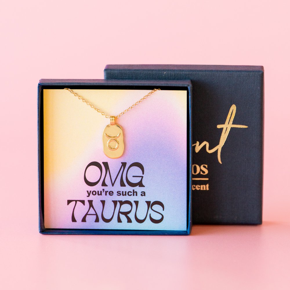 Moonpig Omg Taurus Necklace