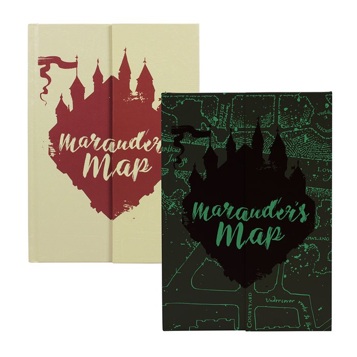 Harry Potter Glow in The Dark 'Marauder's Map' A5 Notebook