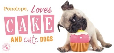 Personalised Loves Cake And Cute Dogs Mug