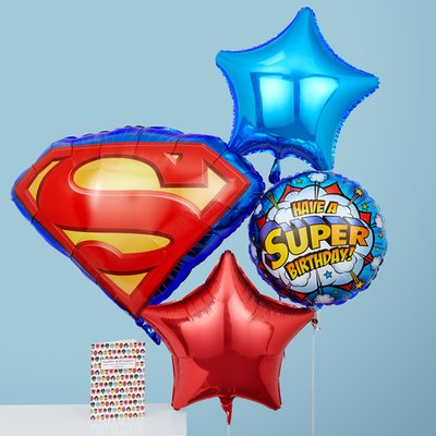 Superman Birthday Balloon Bundle