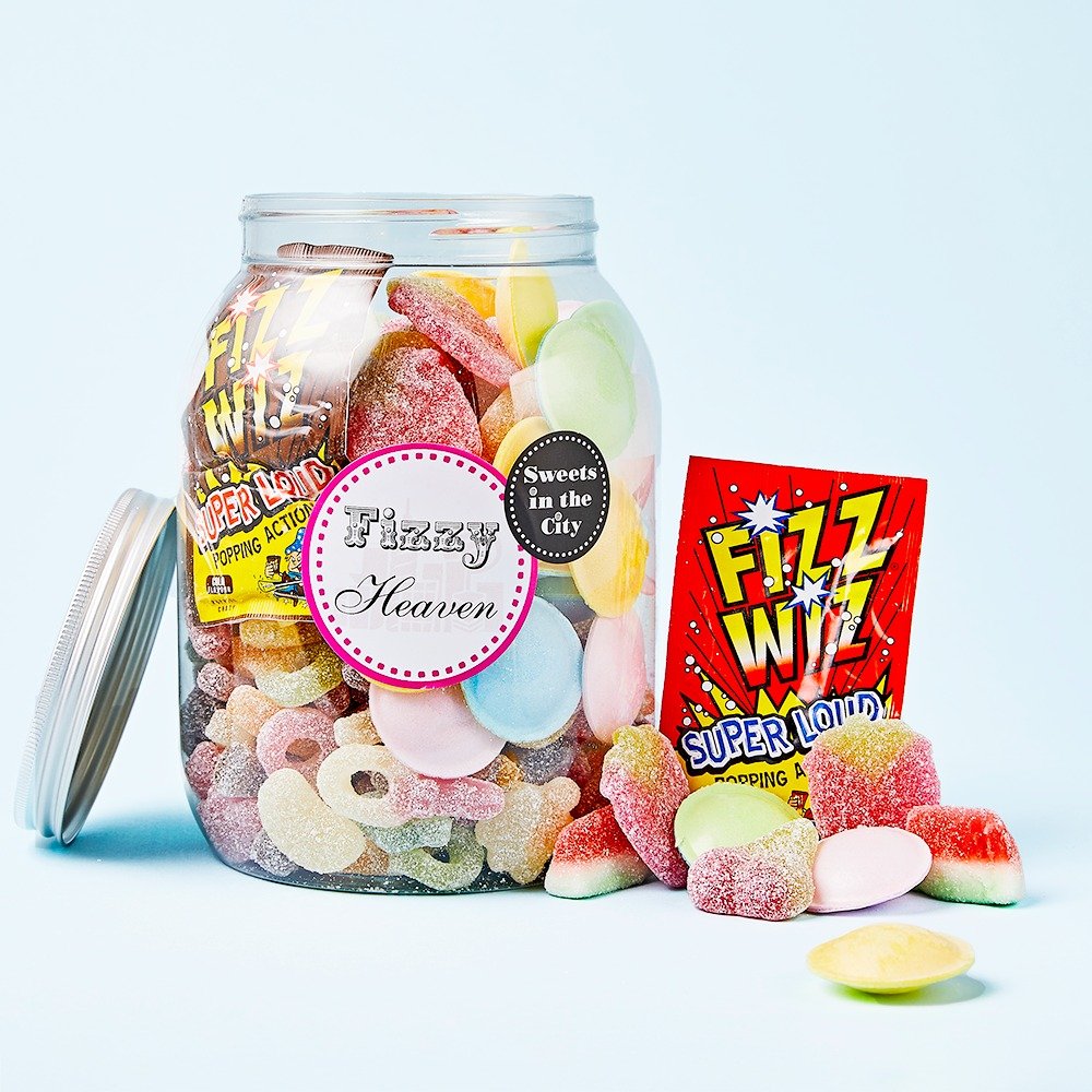 Moonpig Fizzy Frenzy Giant Jar Of Sweets (1Kg)