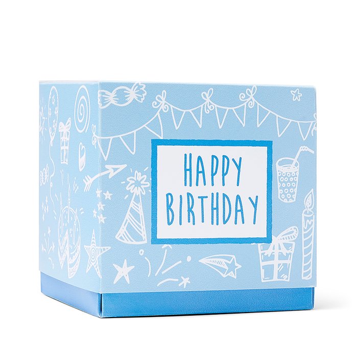 Happy Birthday Sweet Box Blue