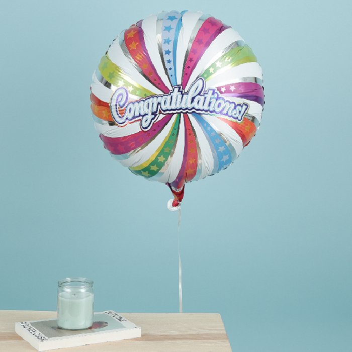 Congratulations Swirl Balloon