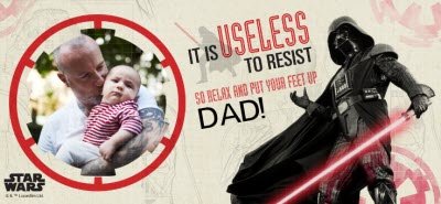 Star Wars Father's Day Useless to Resist Photo Upload Mug
