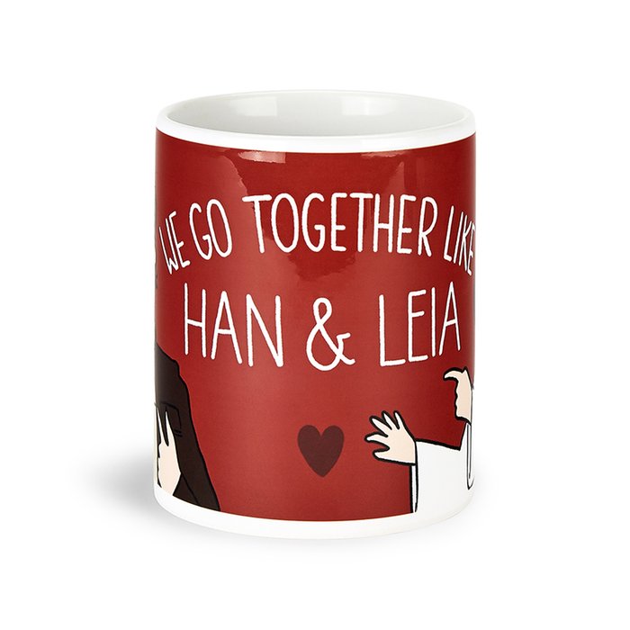Star Wars 'We Go Together Like Han & Leia' Mug