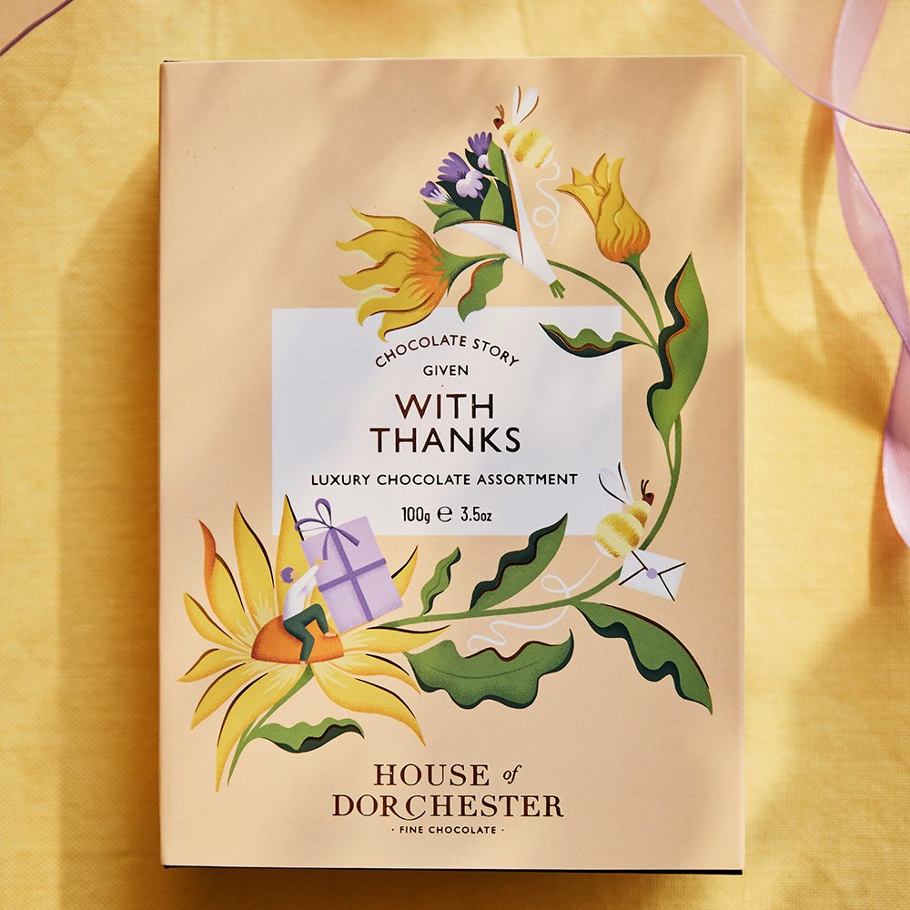 House Of Dorchester With Thanks Chocolate Assorted Truffles Book (100G) Chocolates