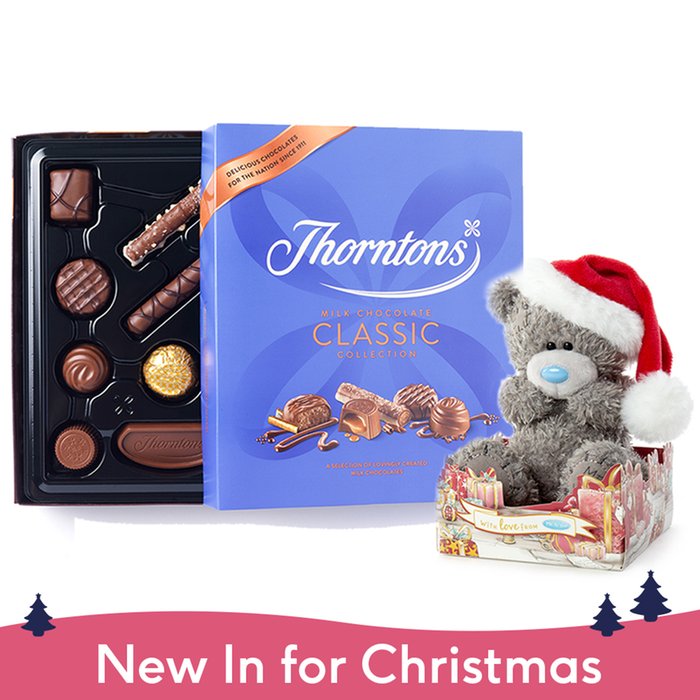 Thorntons Chocolates and Santa Tatty Teddy Gift Set