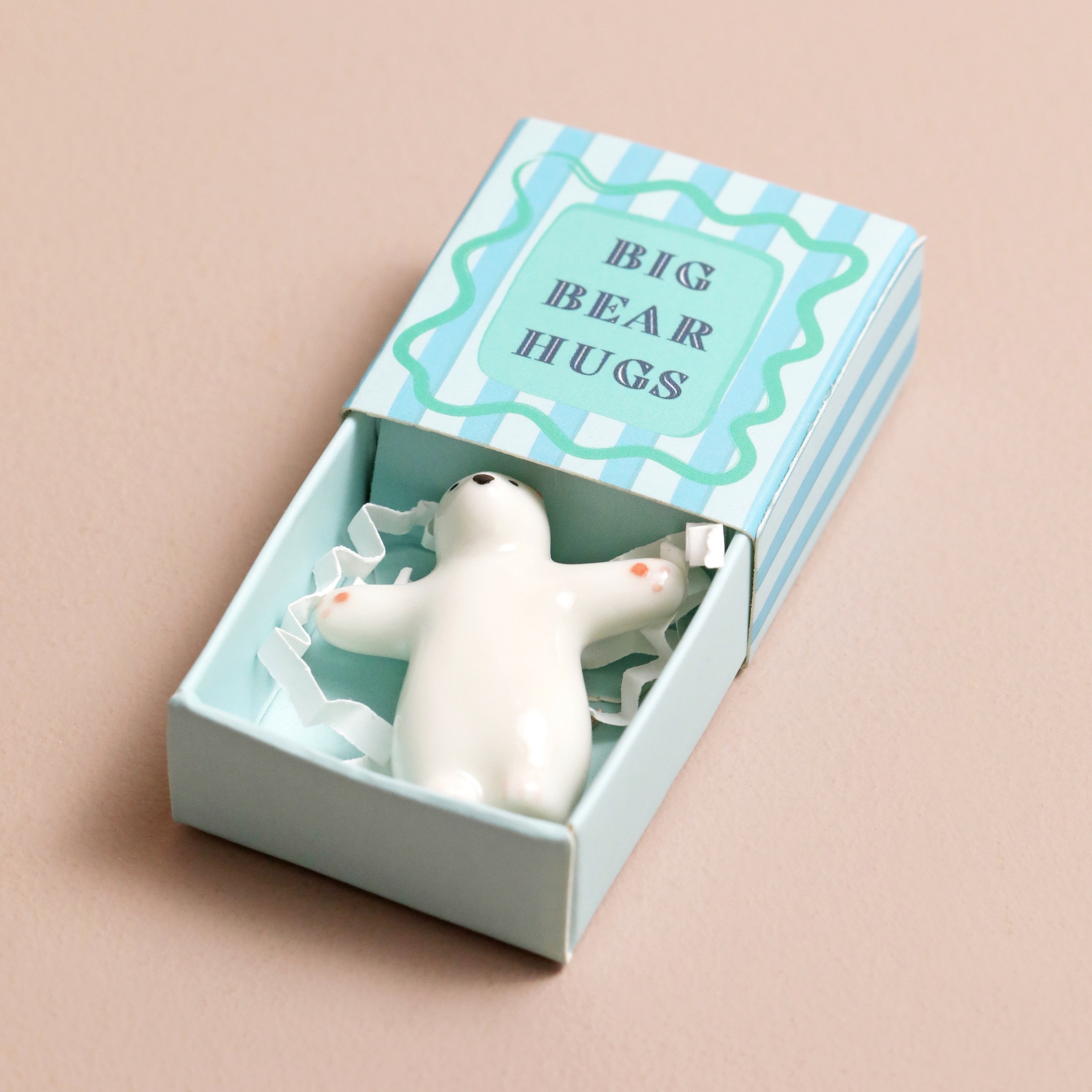 Moonpig Tiny Matchbox Ceramic Bear Token