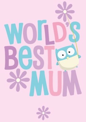 Mother's Day World's Best Mum Pastel Personalised T-shirt