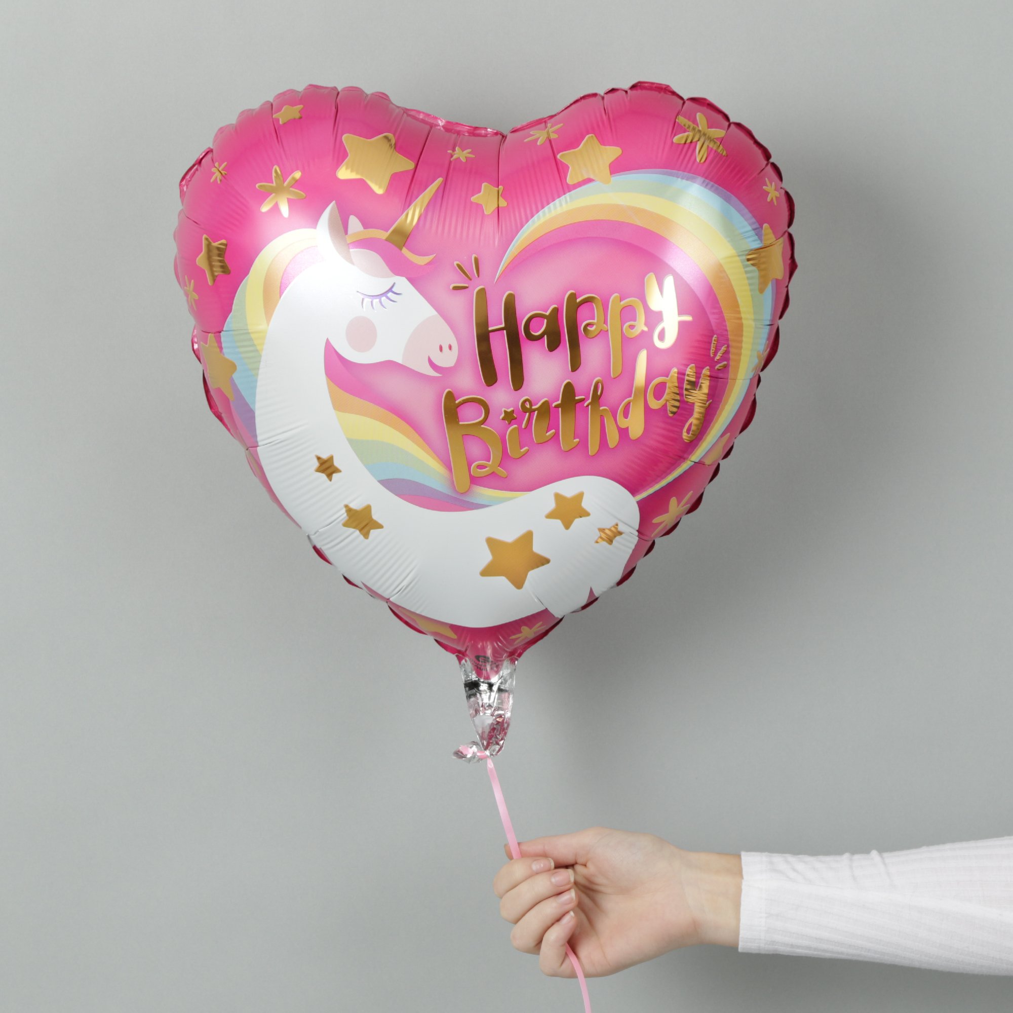 Moonpig Happy Birthday Unicorn Heart Balloon